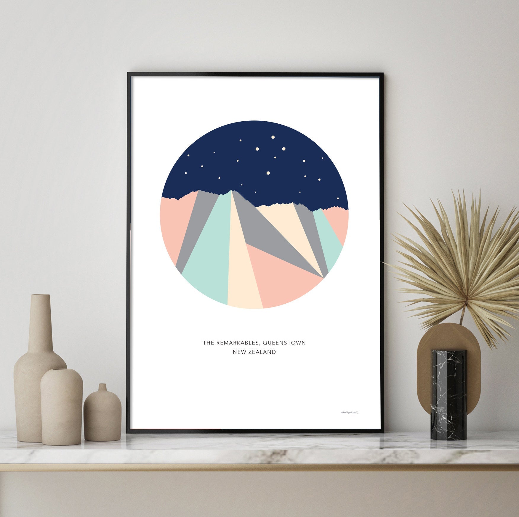 remarkables mountain art print