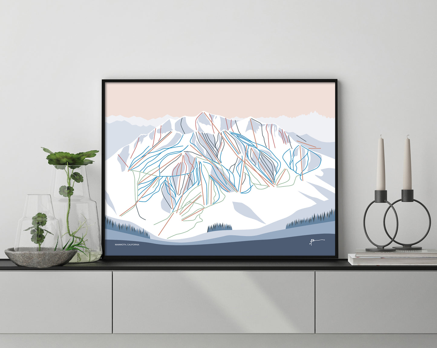 mammoth mountain art print