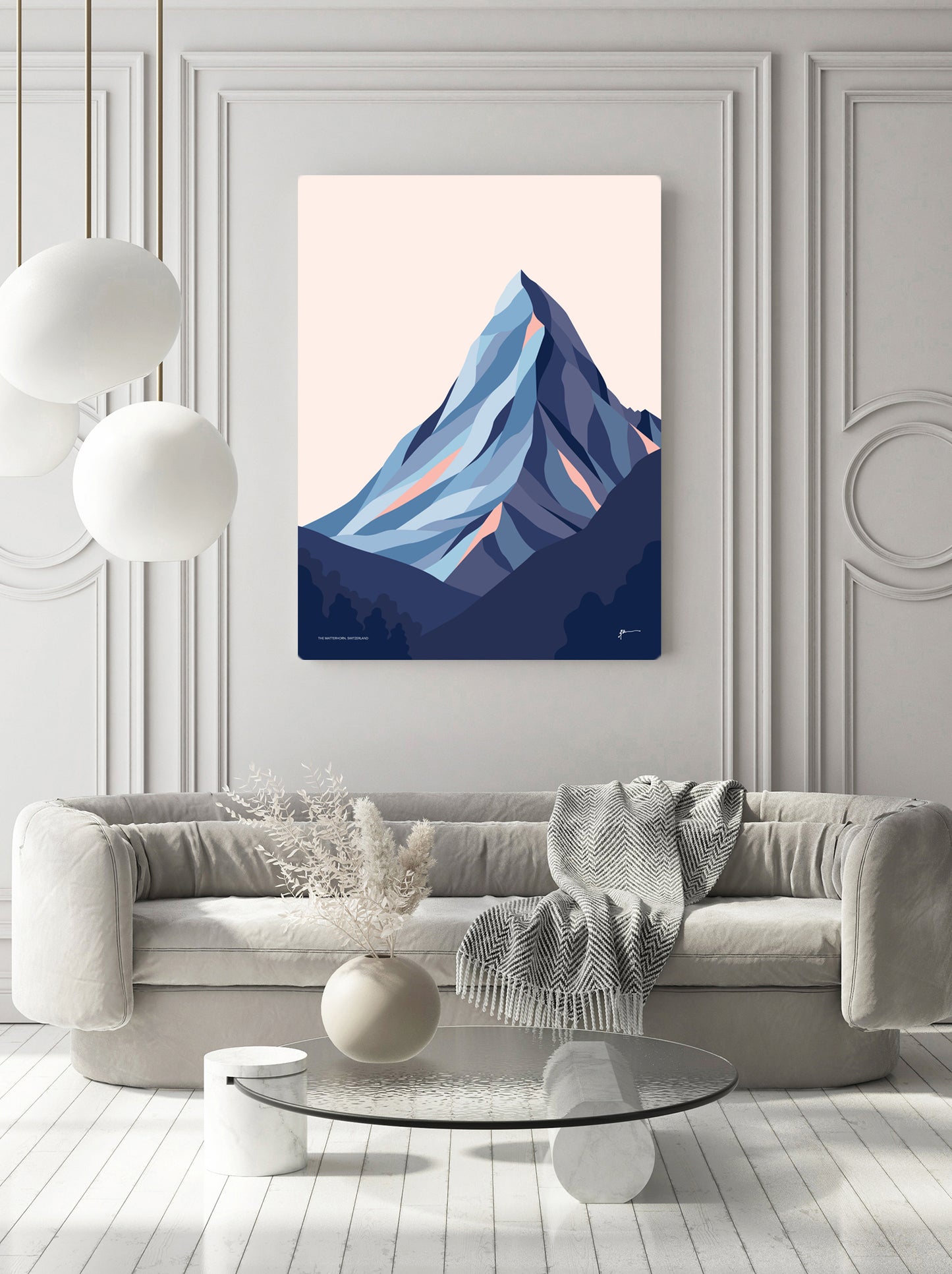 modern matterhorn art print