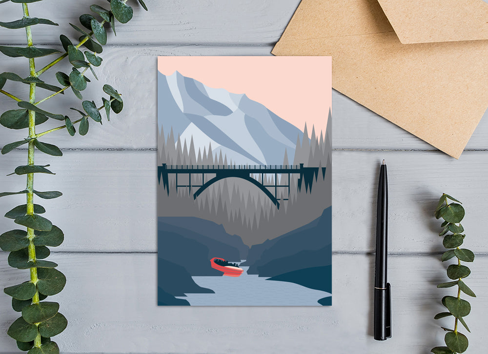 shotover jet greeting card