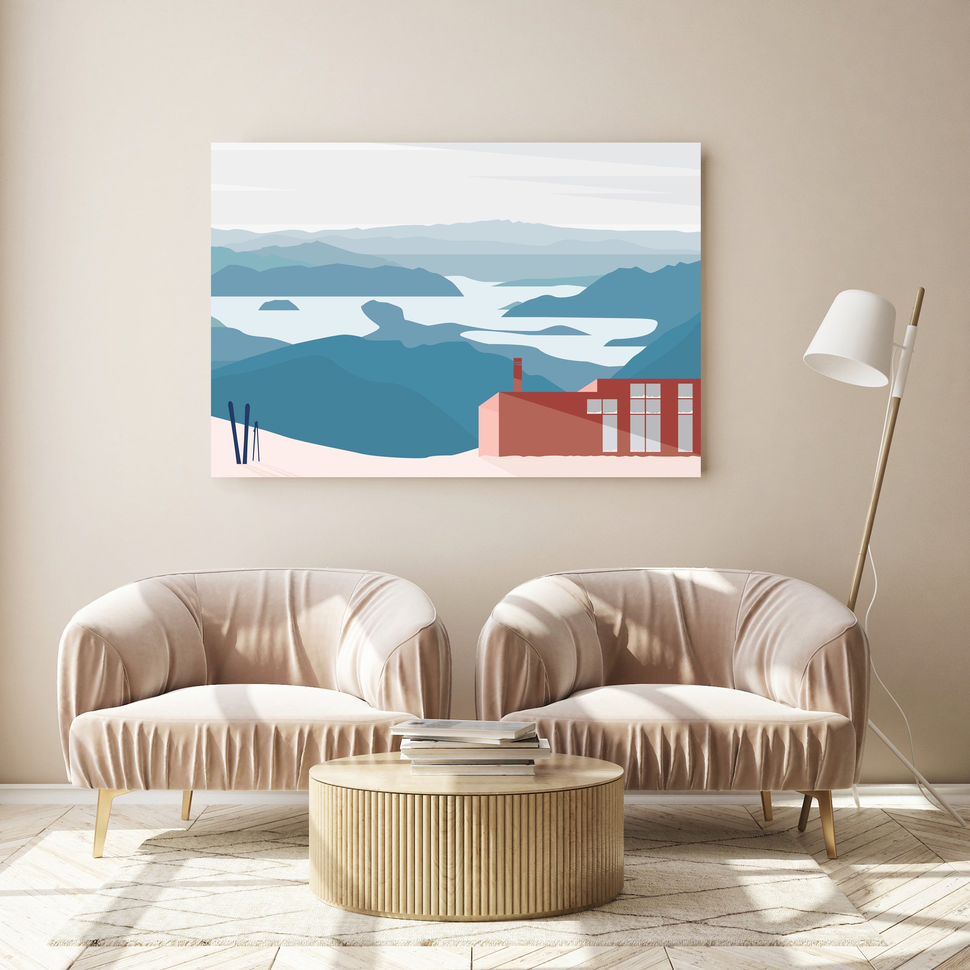 wanaka mountain art print NZ by Bridget Hall