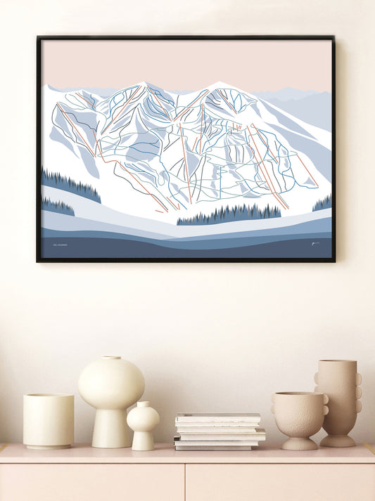 vail trail map art